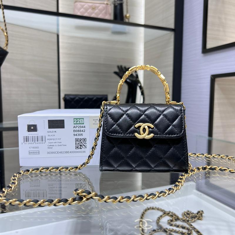 Chanel Handbags AP2944 Sheepskin Black